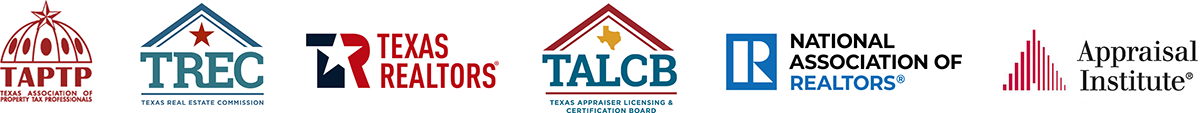 CPT is a member of Texas Real Estate Commission, Texas Realtors, TALCB, NARS, Appraisal Institute